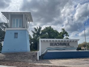 Moving to Englewood, Florida 25 entrance sign for beachwalk at manasota key new development near venice florida