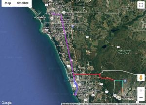 The Legacy Trail Sarasota Biking - Legacy Trail Map 300x217 